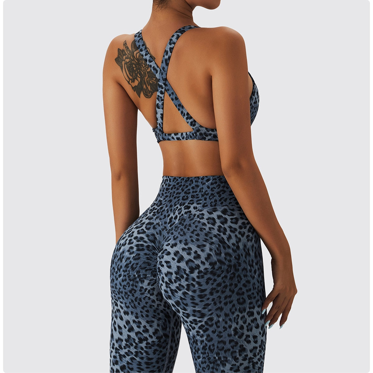 Agility High Waist Scrunch Butt Leopard Leggings