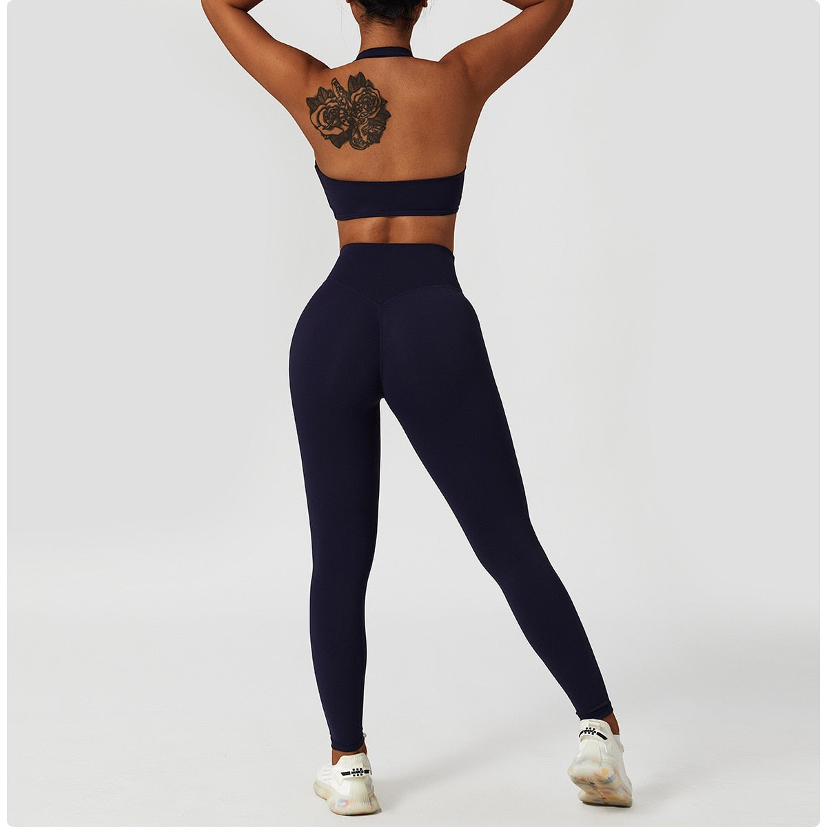 Elevate Halter Scrunch Front Sports Bra