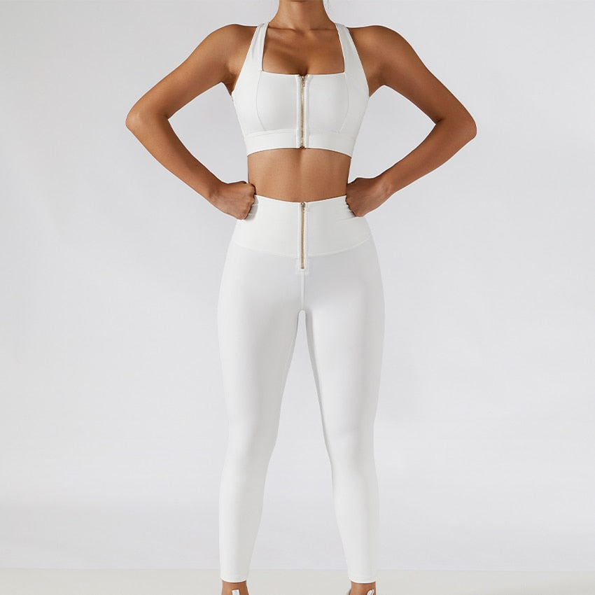 Believe High Waist Zip Front Leggings