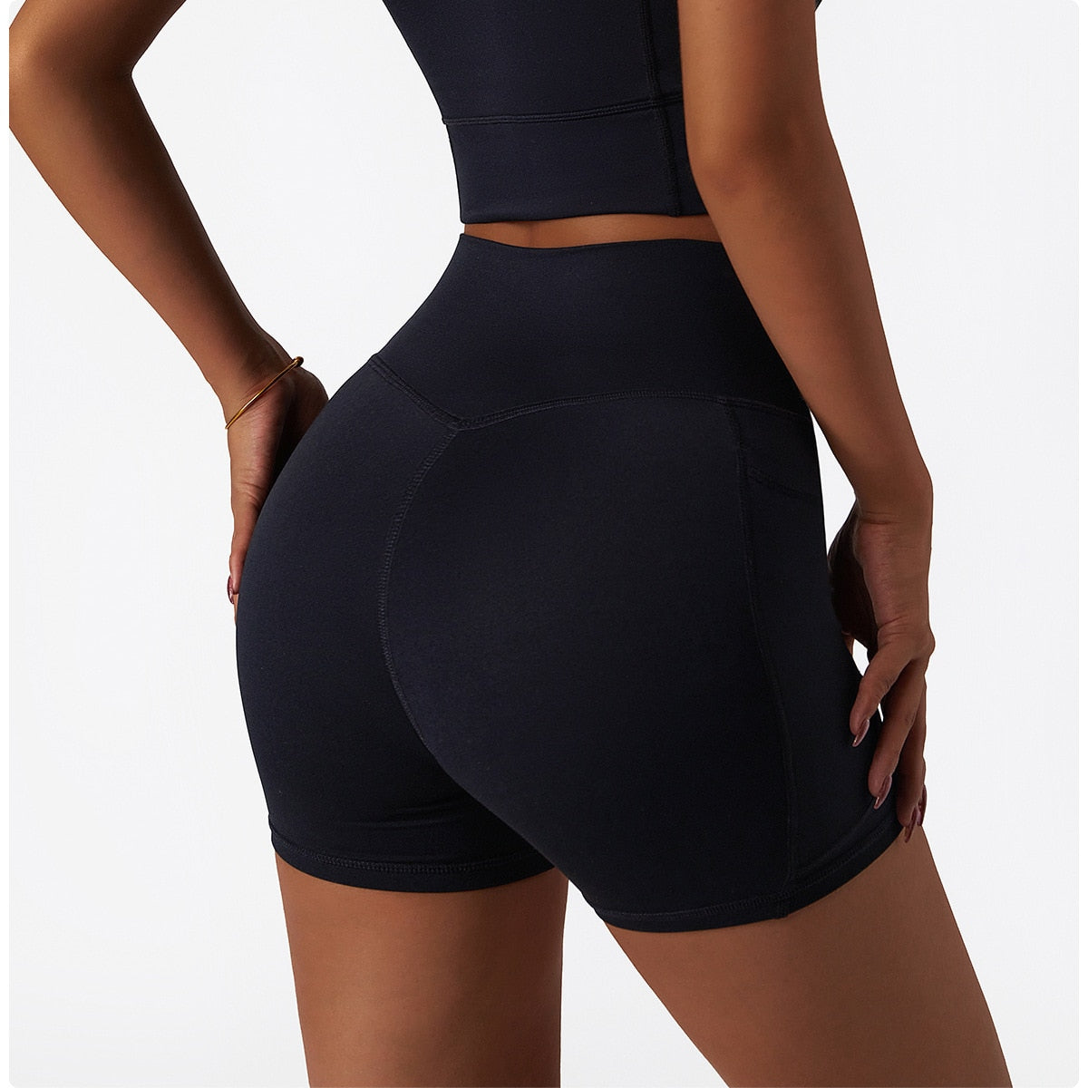 Intuitive Seamless High Waist Pocket Biker Shorts
