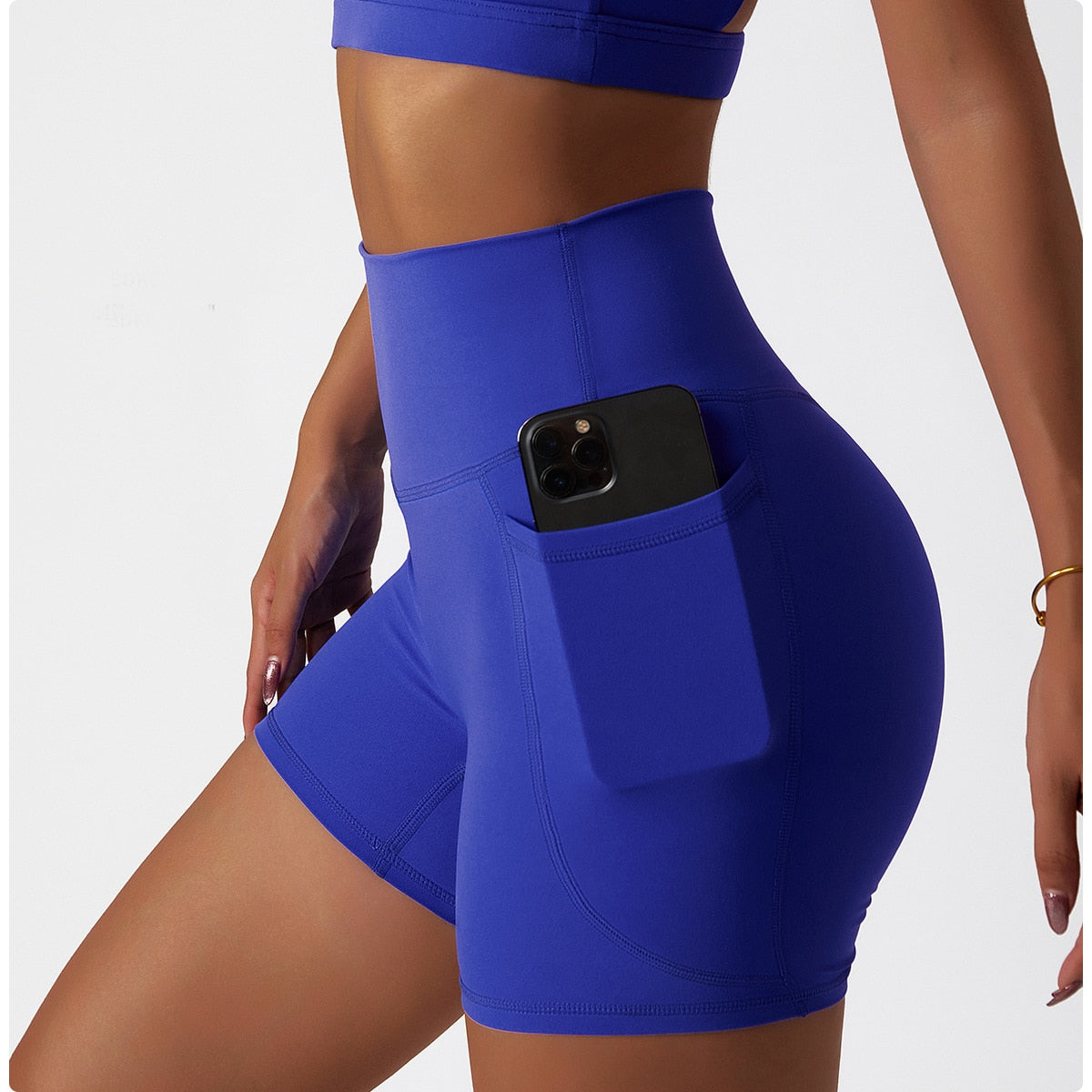 Intuitive Seamless High Waist Pocket Biker Shorts