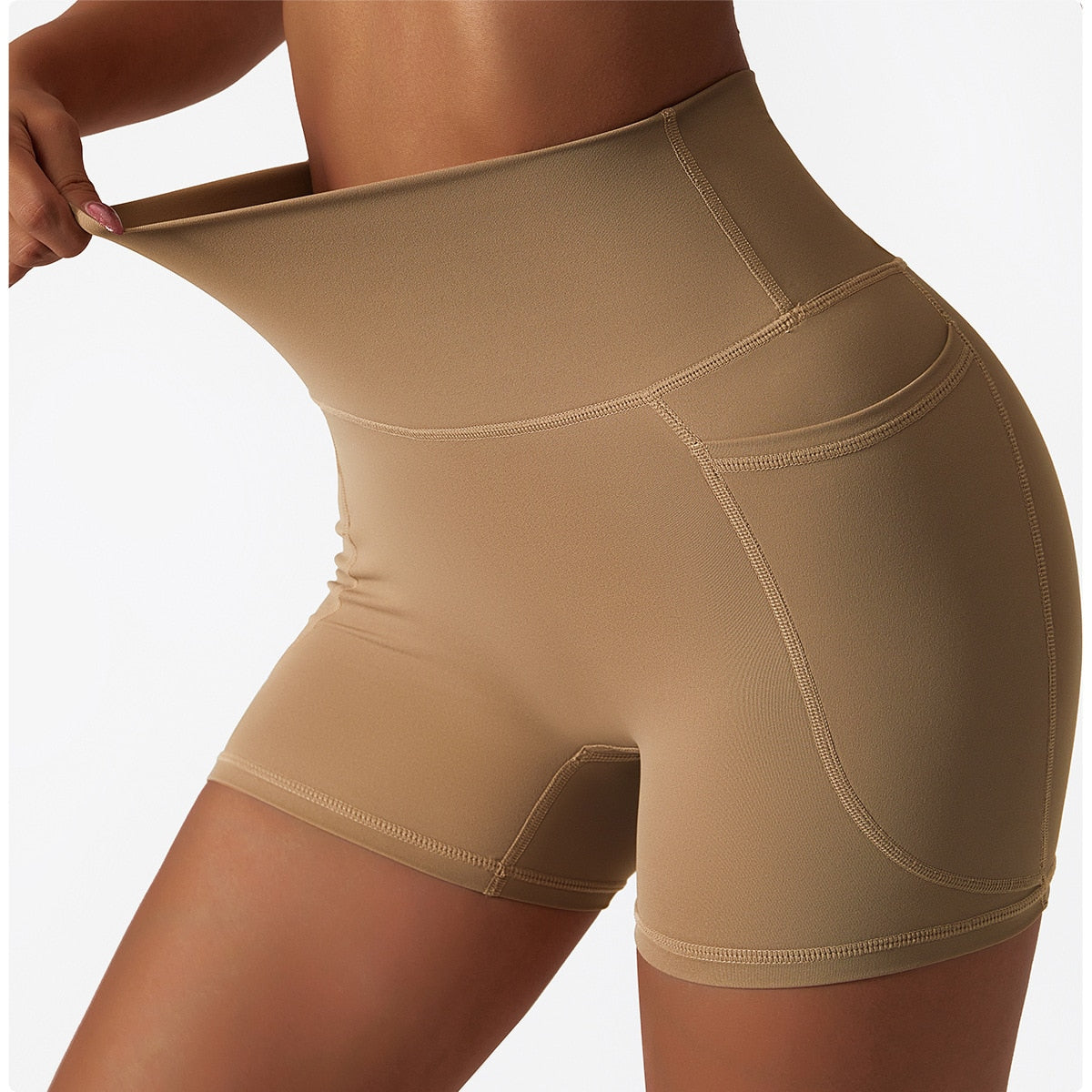 Intuitive Seamless High Waist Pocket Biker Shorts