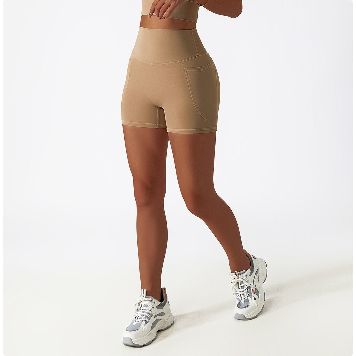 Intuitive Seamless High Waist Pocket Biker Shorts