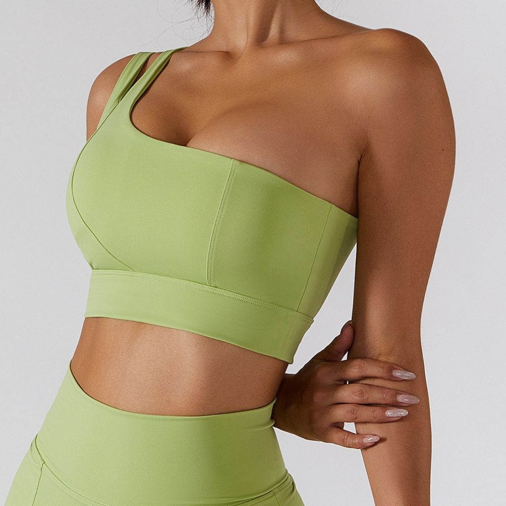 Clarity One-Shoulder Keyhole Sports Bra