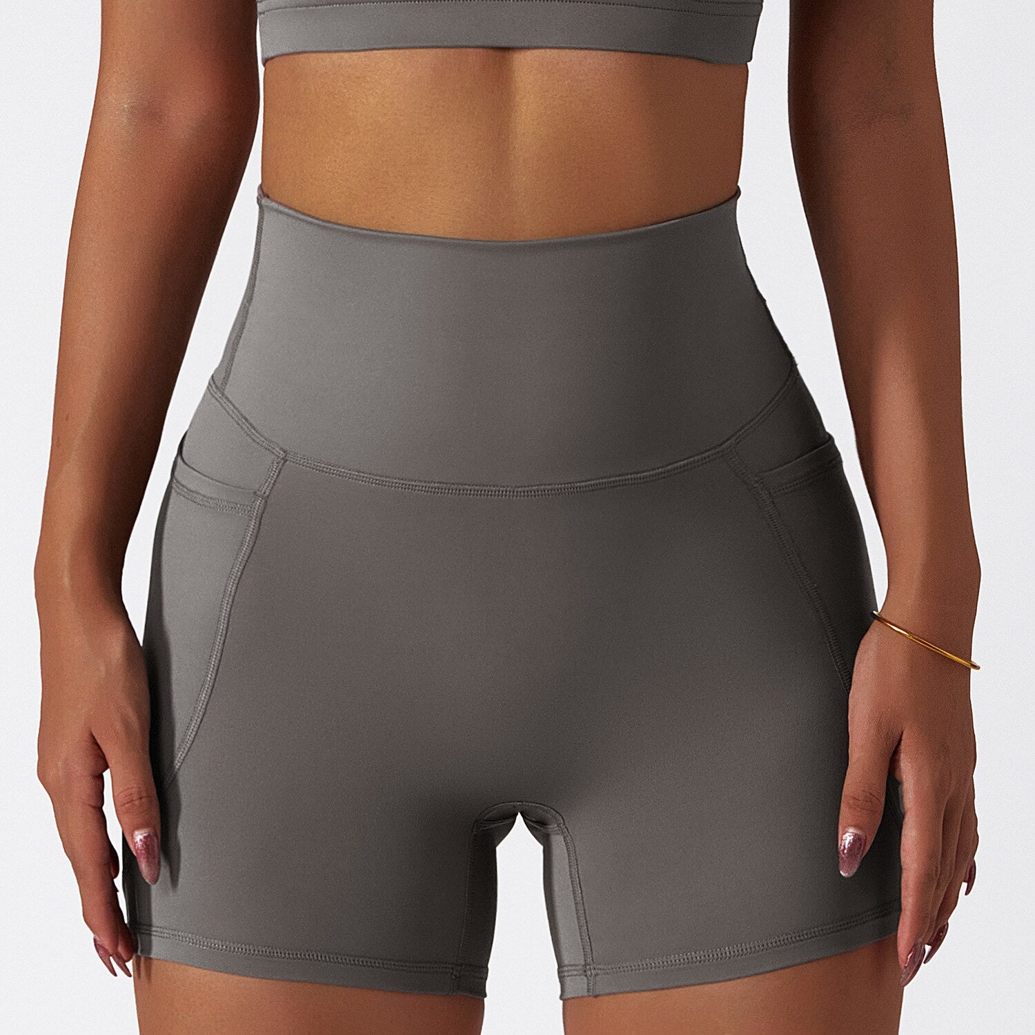 Intuitive Seamless High Waist Pocket Biker Shorts
