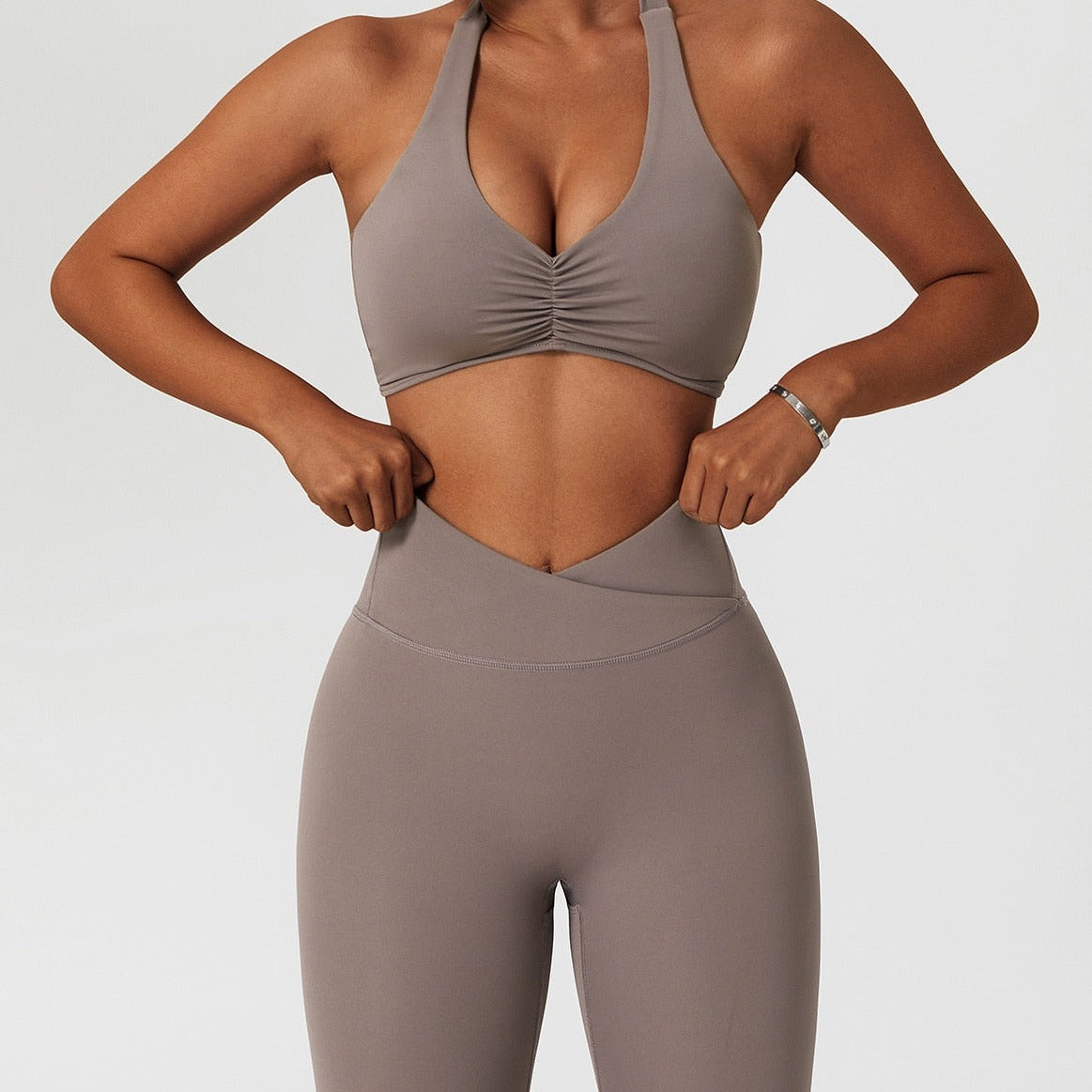 Elevate High Waist Crossover Leggings
