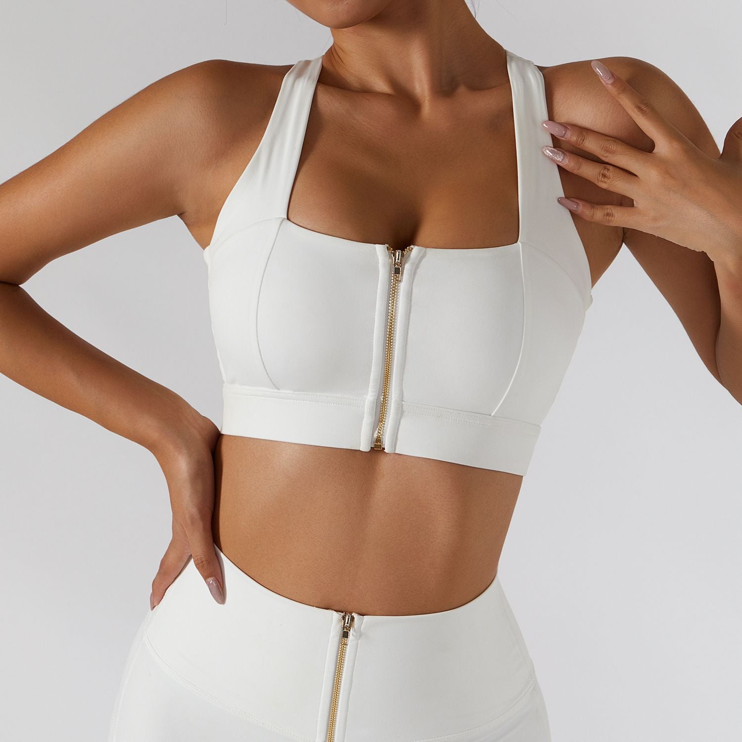 Believe Zip Front Sports Bra