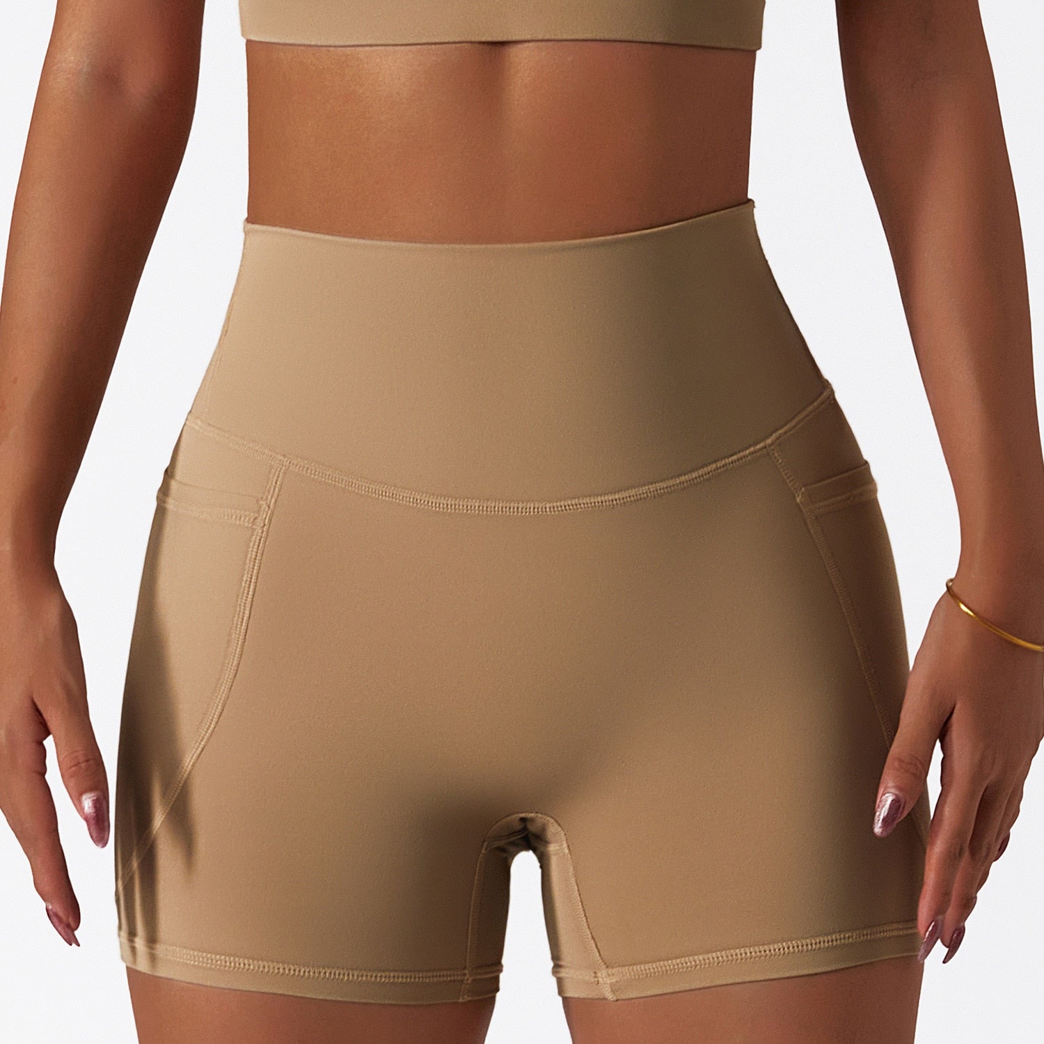 Intuitive Seamless High Waist Pocket Biker Shorts