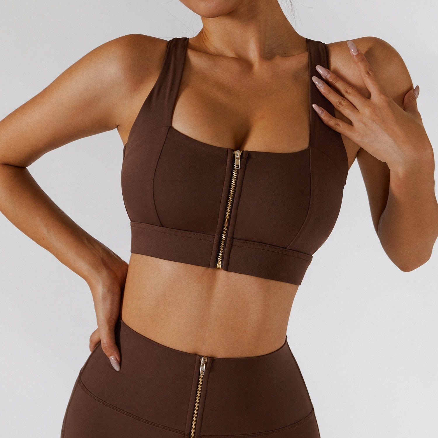 Believe Zip Front Sports Bra