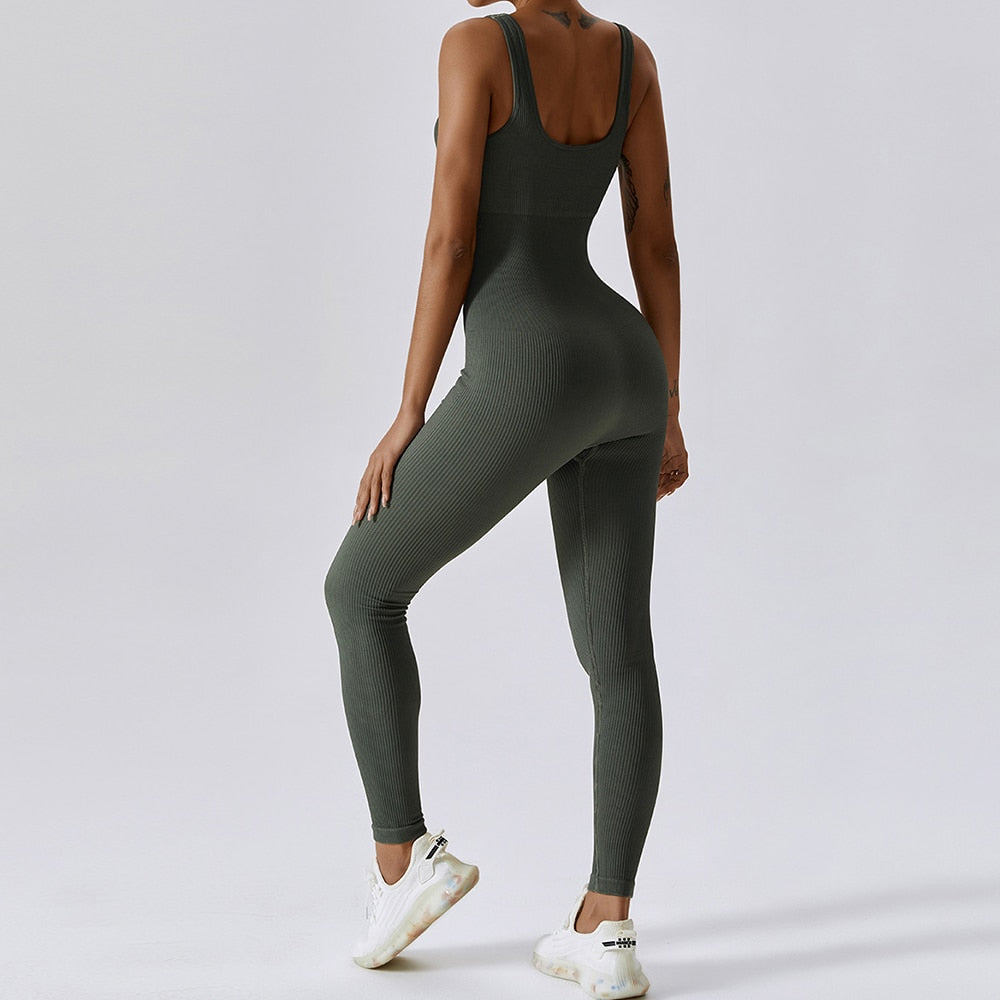 Passion Seamless Ribbed Legging Jumpsuit