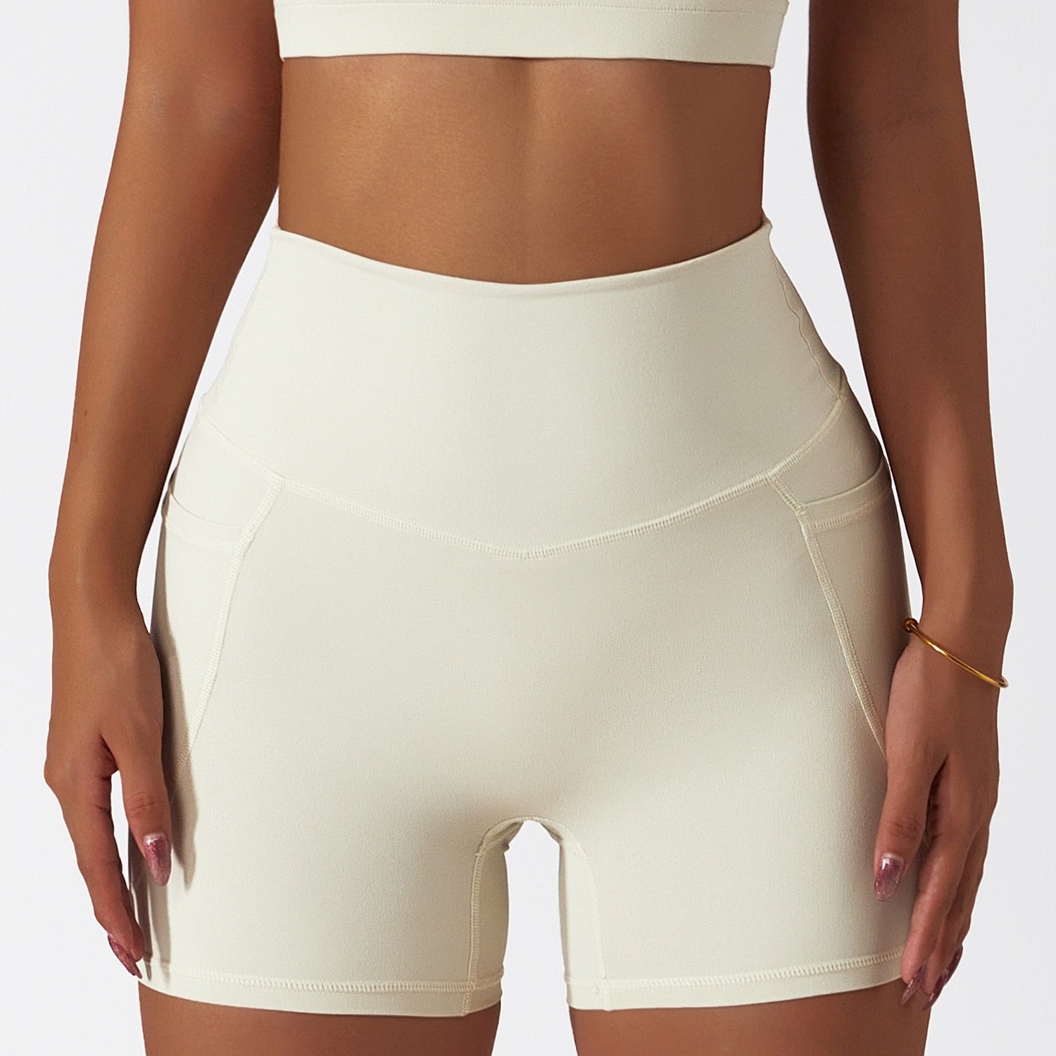 Intuitive Seamless High Waist Pocket Biker Shorts