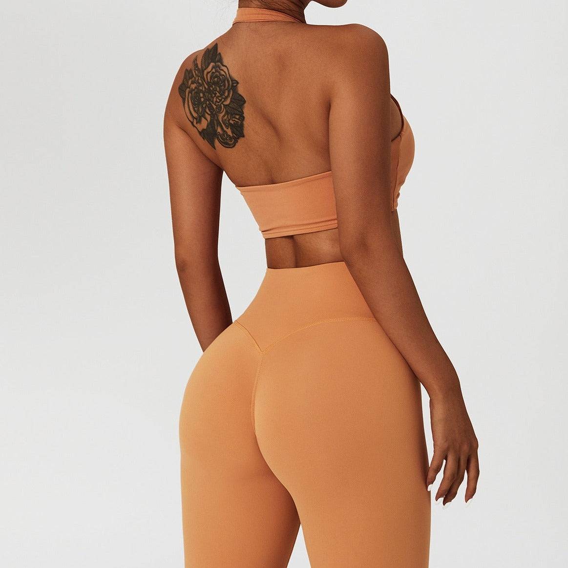 Elevate Halter Scrunch Front Sports Bra