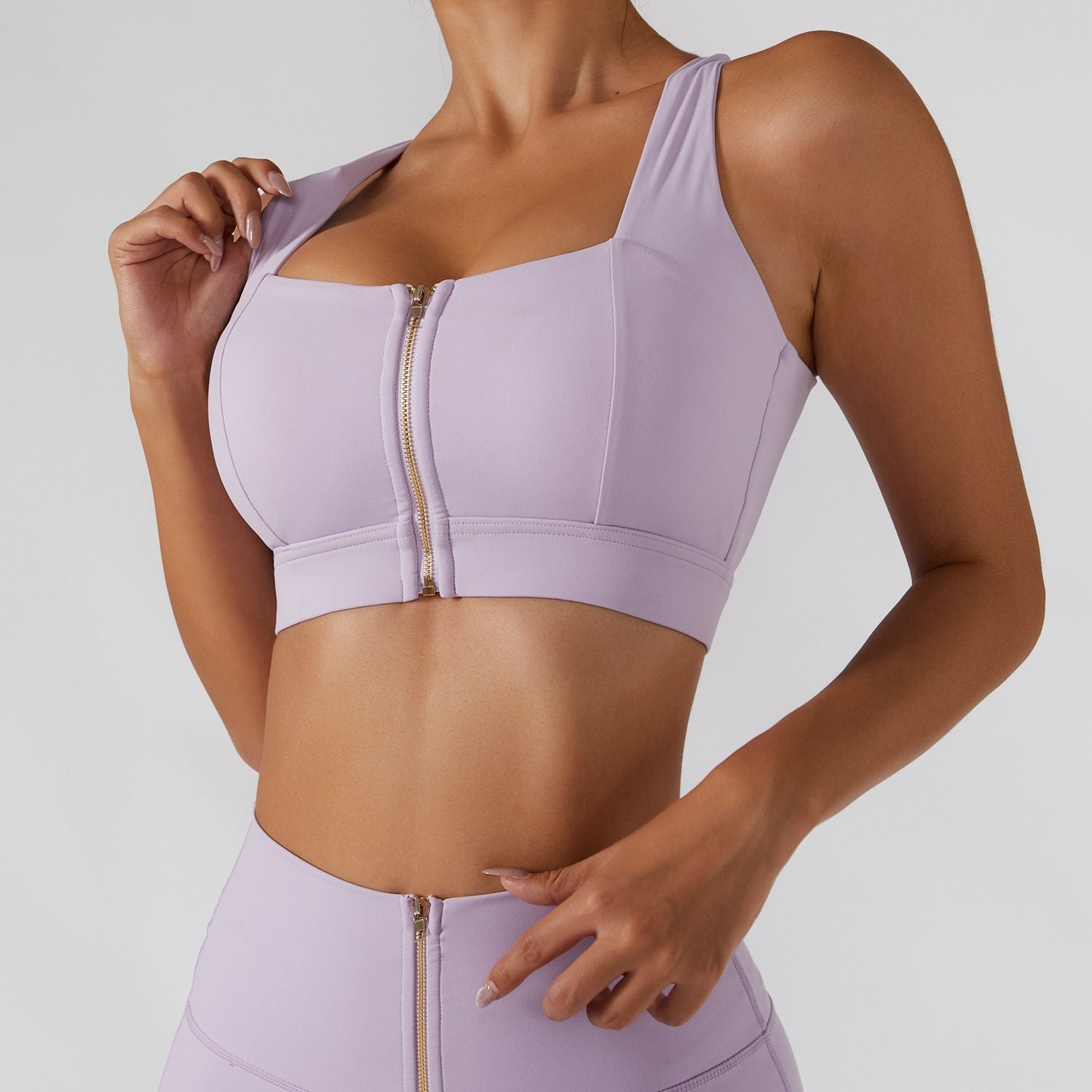 Believe Zip Front Sports Bra